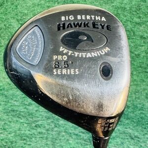 Callaway Big Bertha Hawkeye VFT 8.5° Driver Mens RH 45.5 In Stiff Graphite Black